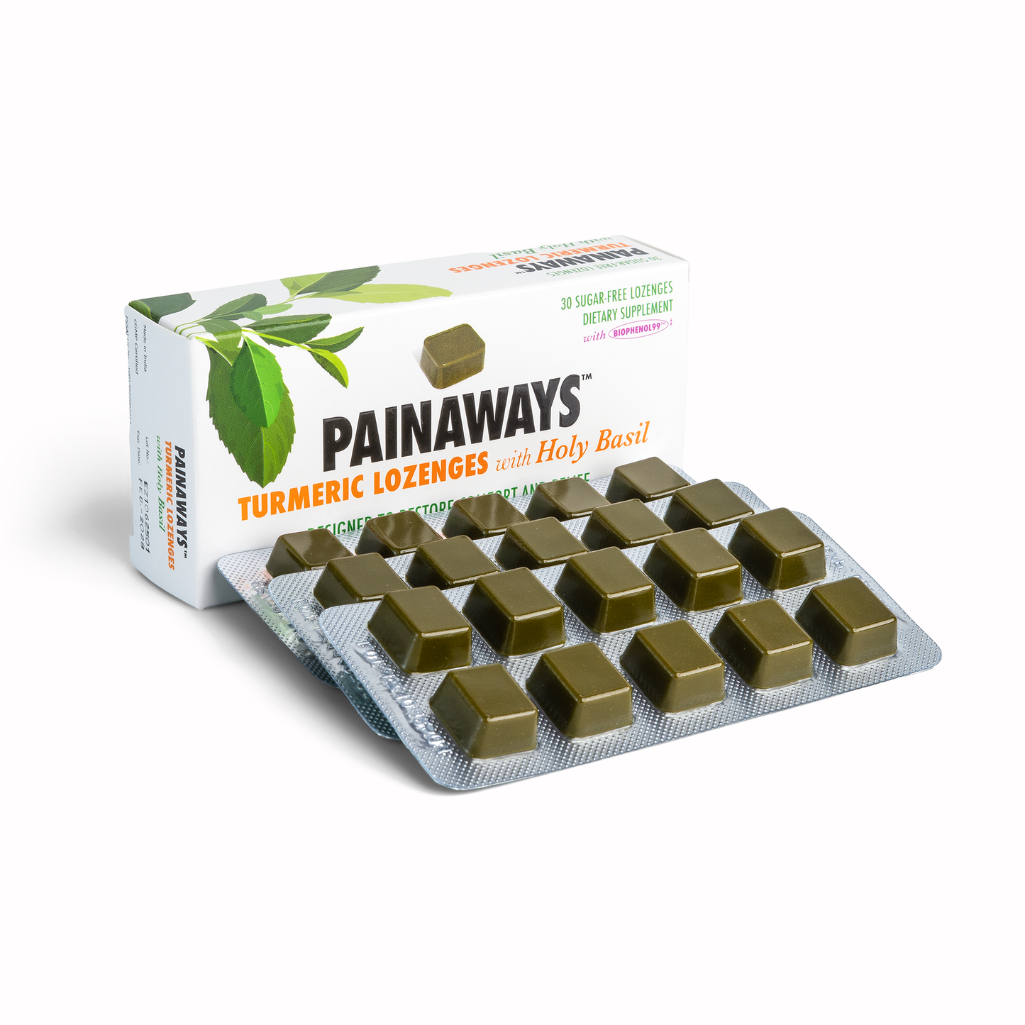 Pain Aways Lozenges Three Strip Box
