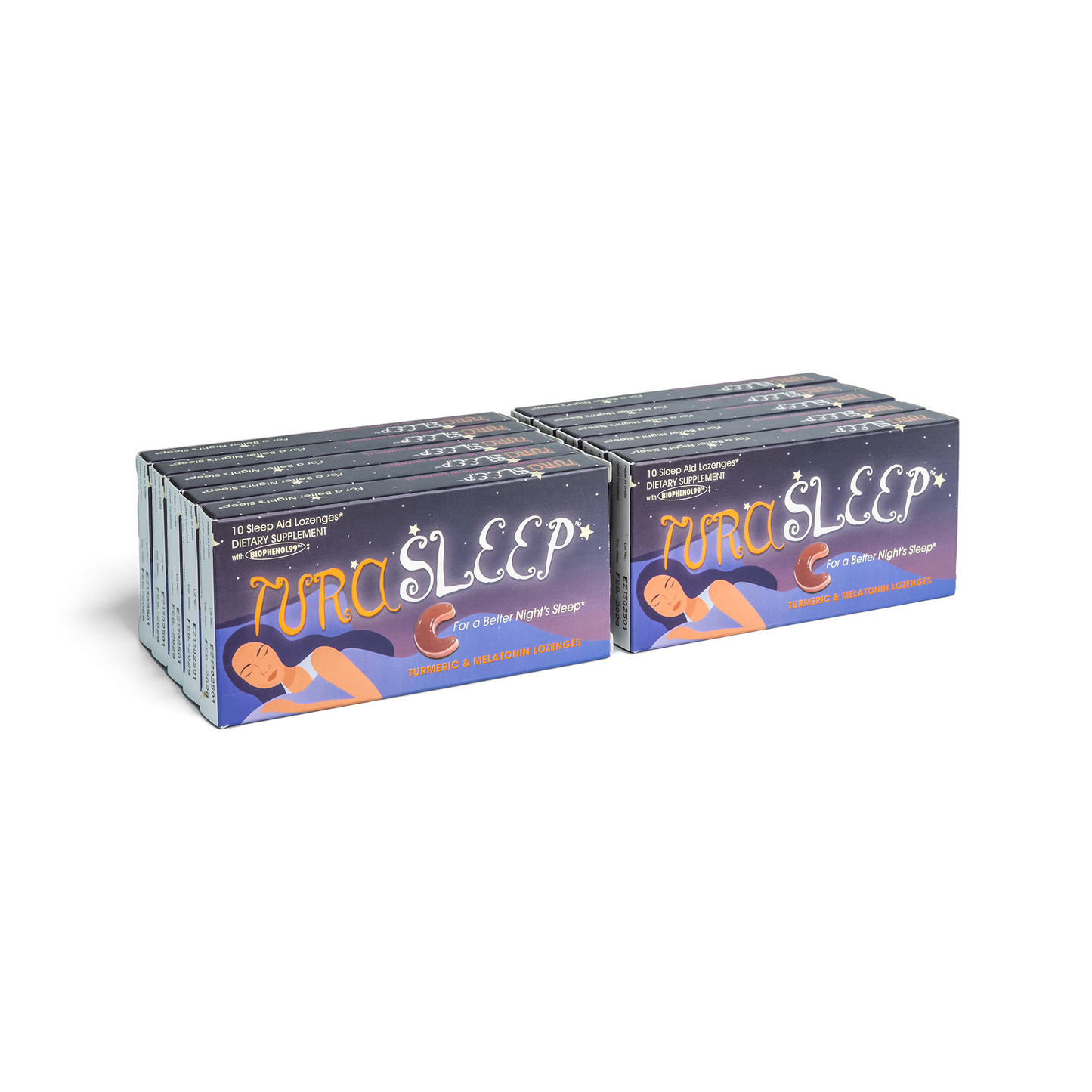 TuraSleep Lozenges Single Strip Box