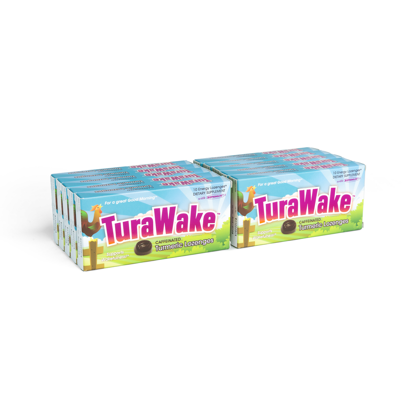 TuraWake Lozenges Single Strip Box