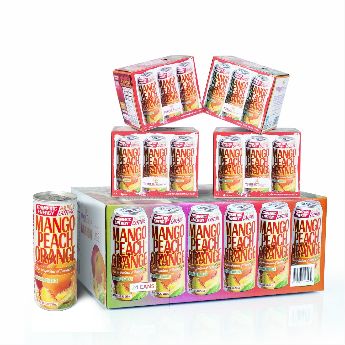 Mango-Peach-Orange Carbonated Beverage